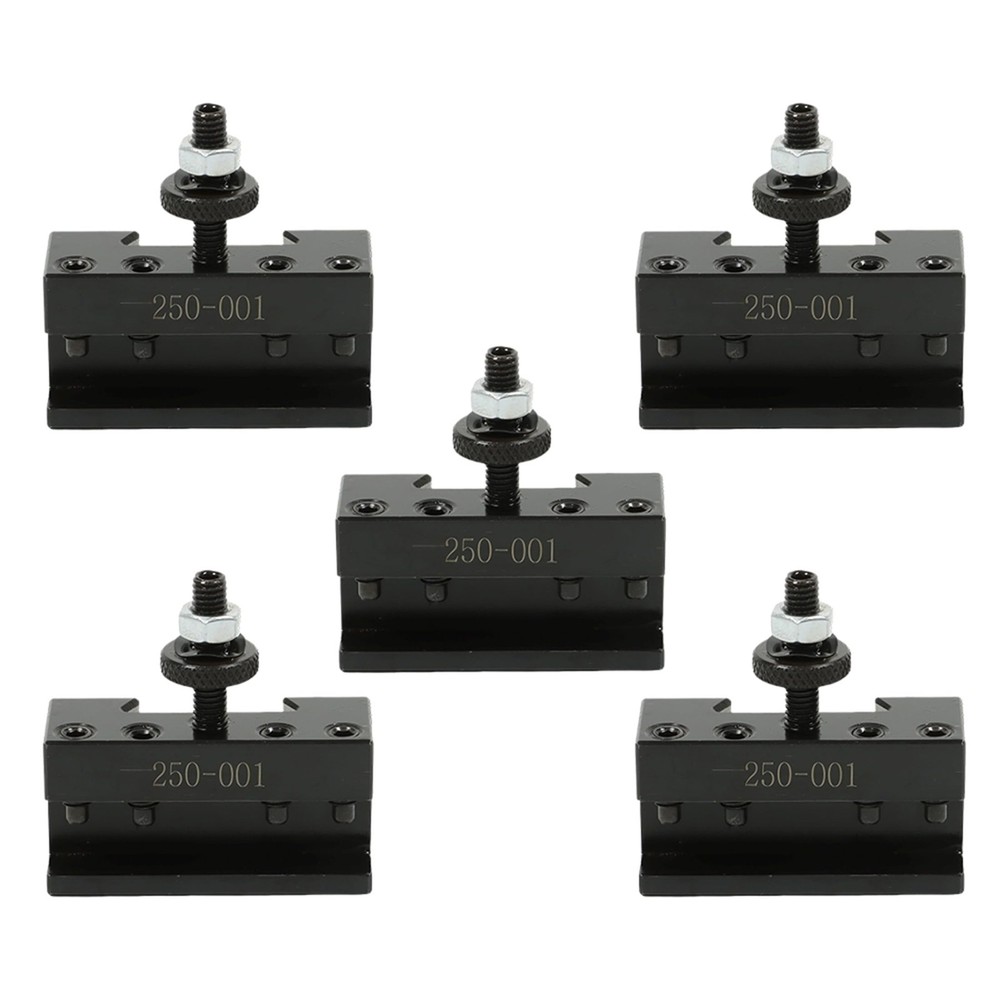 Thomletha 5Pcs Turning Tool Holder 250-001 Quick Change Tool Post Set Tool Po...