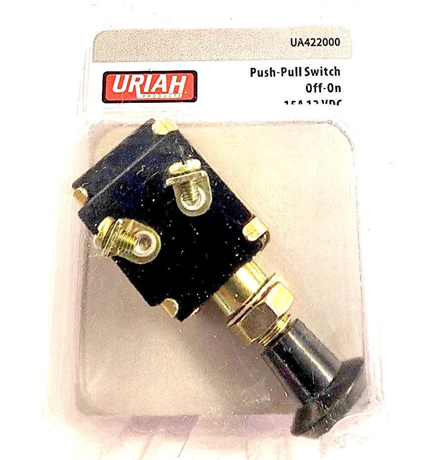 URIAH PUSH-PULL SWITCH (Off-On, 15A, 12 VDC)