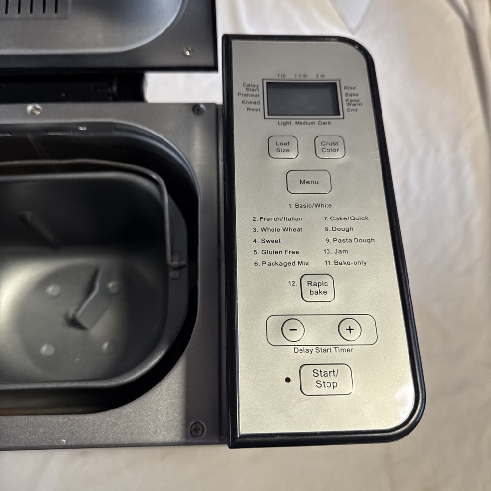 Cuisinart Automatic Bread Maker CBK-200 Compact Stainless Steel 2lb Programmable