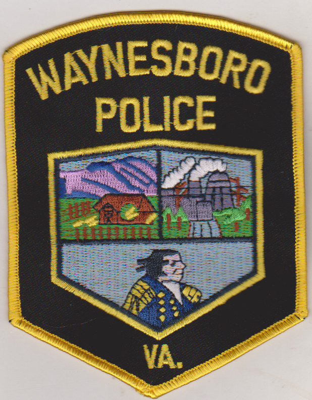 Waynesboro VA Police non shield shape patch