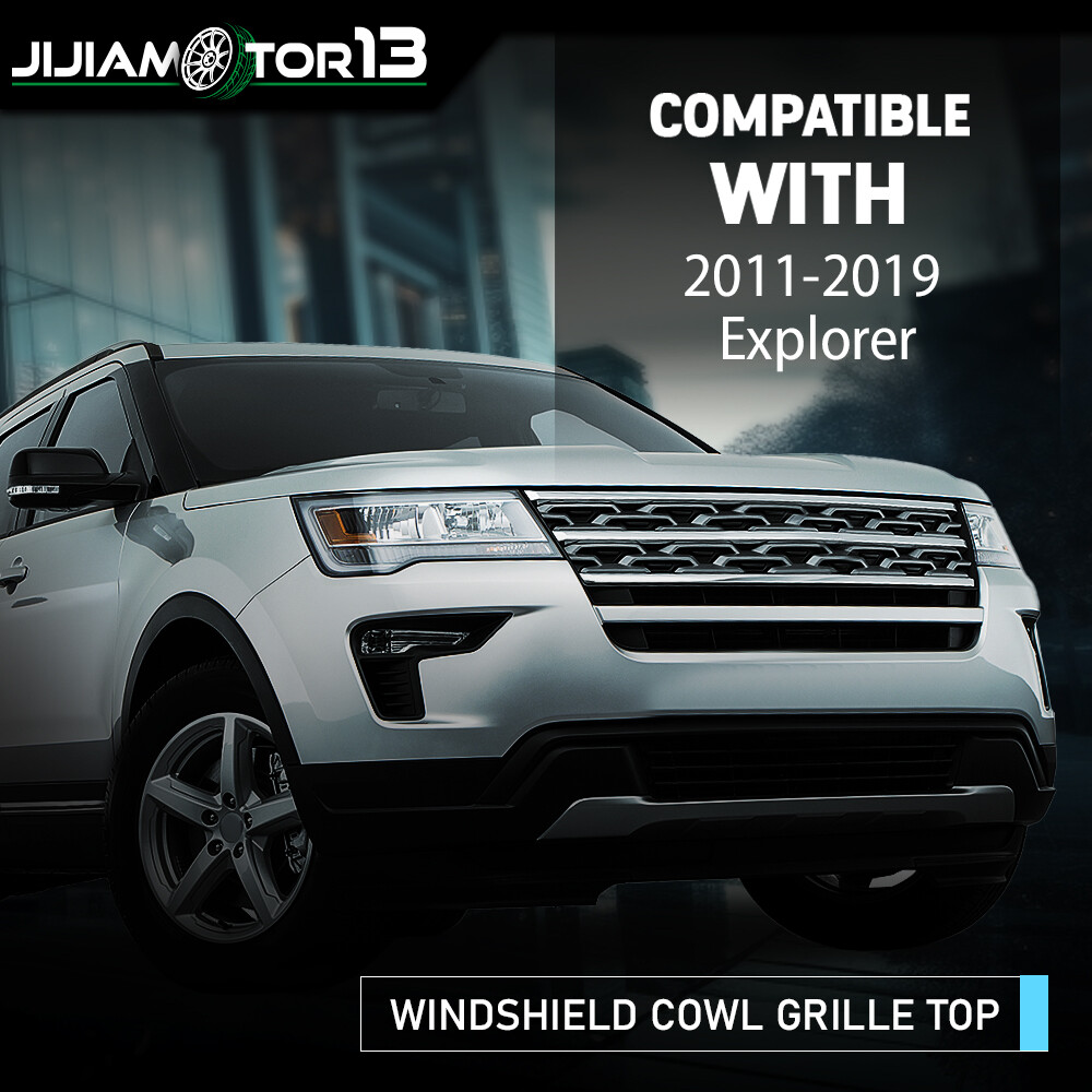 Fit For 11-19 Ford Explorer 2.3L 3.7L Windshield Cowl Grille BB5Z78022A68AA Top