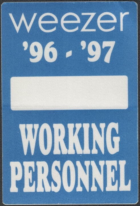 Weezer Backstage Pass - 1996 - 1997 Cloth Pass