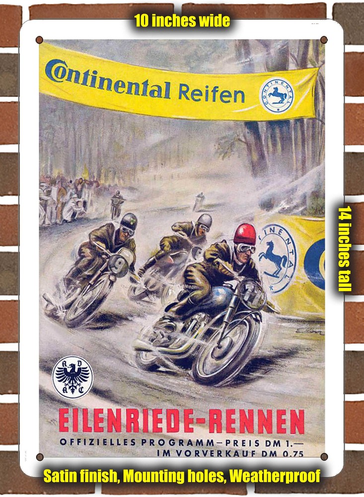Metal Sign - 1951 Eilenriede Racing Program - 10x14 inches