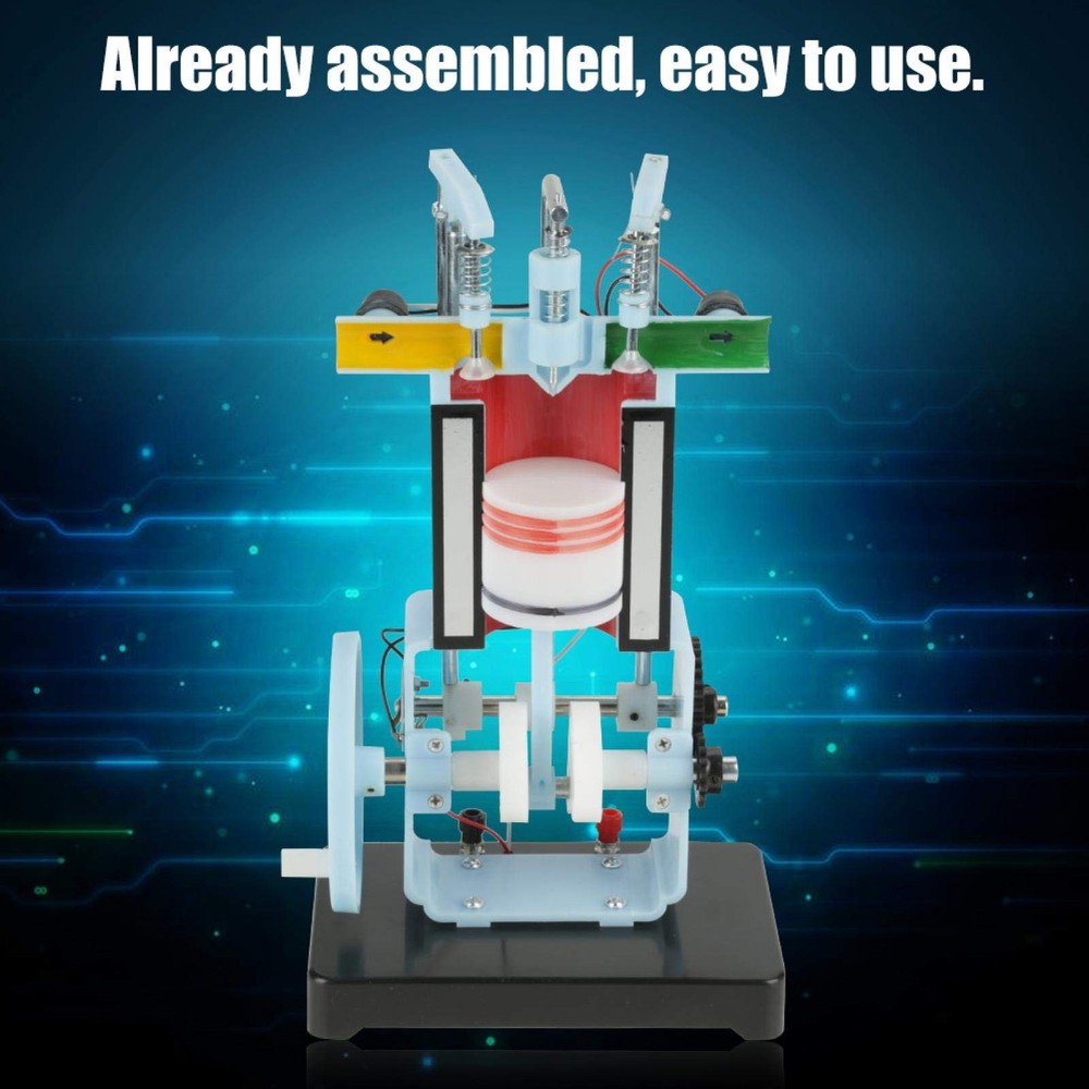 4 Stroke Internal Combustion Engine Model Engine Model Four-Stroke Single-Cyl...