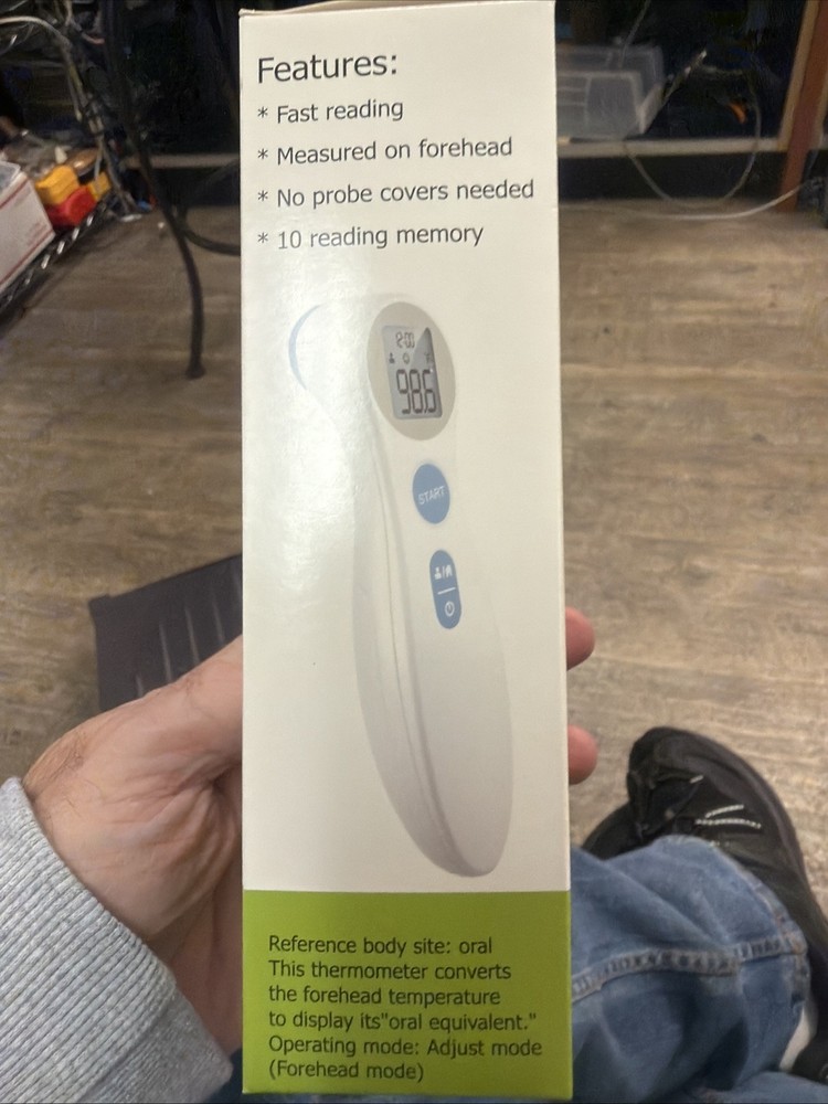 Sejoy Digital Forehead Thermometer - White