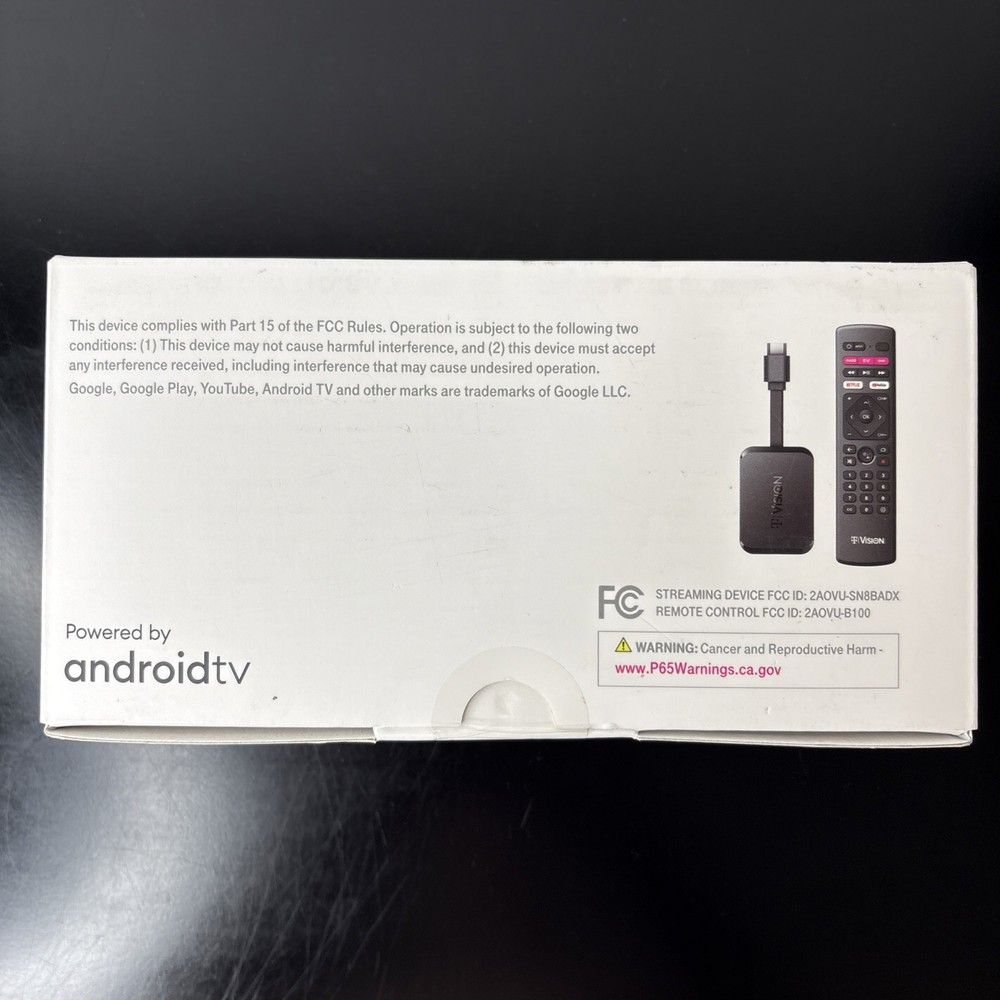 T-Mobile T | Vision Fishhook Bundle Kit Streaming by Android TV - New/Sealed