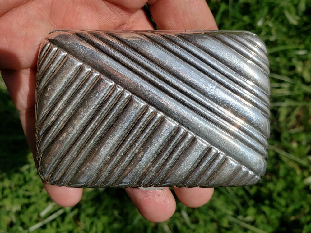 800 Silver Antique Cigarette Case