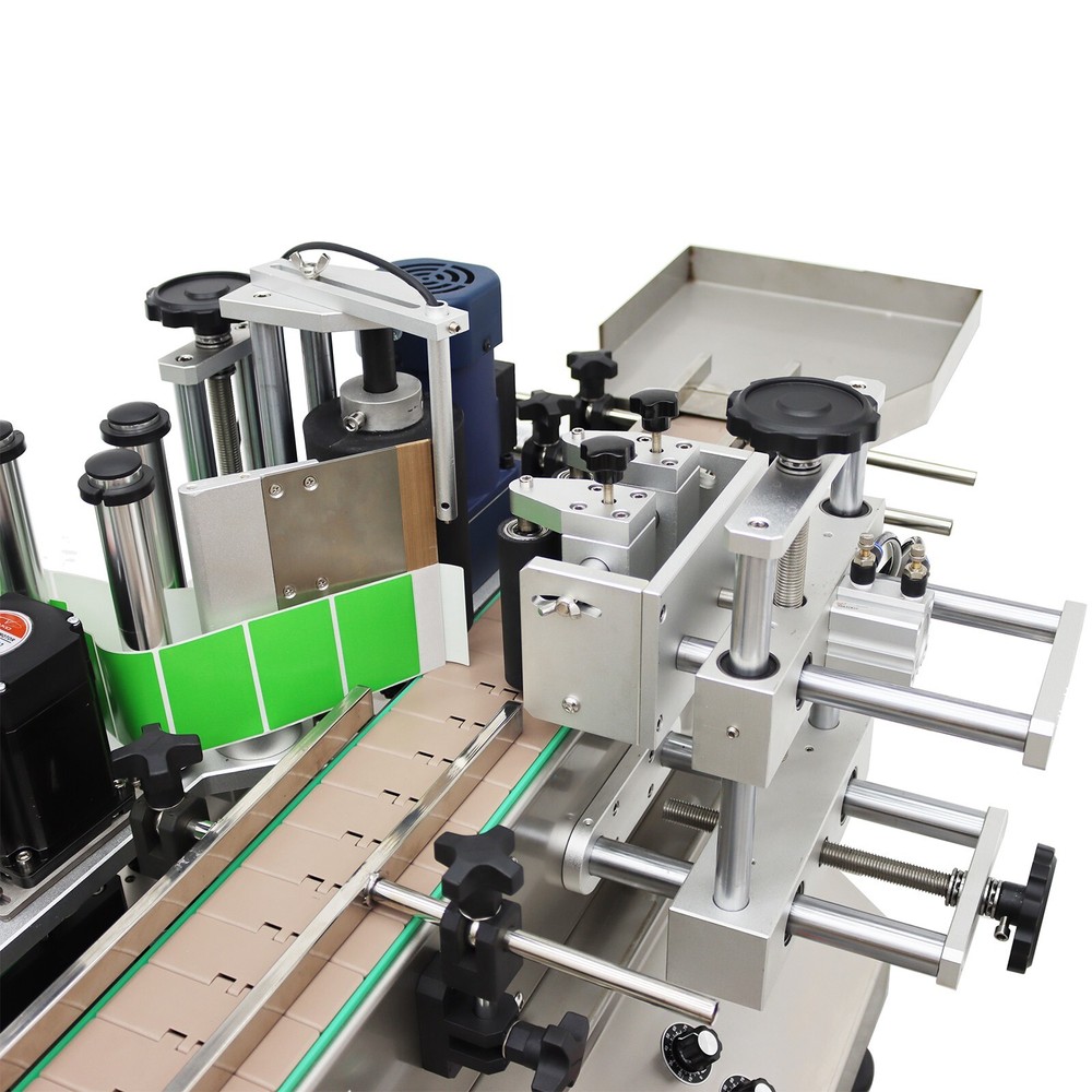 110V Desktop Automatic Round Bottle Labeling Machine for Transparent/Full Label