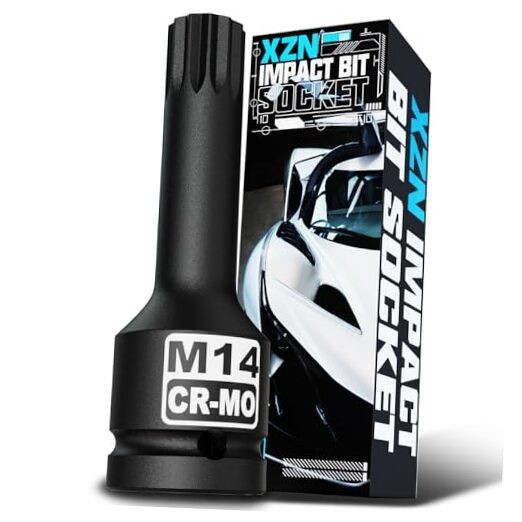 1/2" Drive M14 XZN Bit Socket, Triple Square Spline Bit Socket, 1/2" M14 Deep