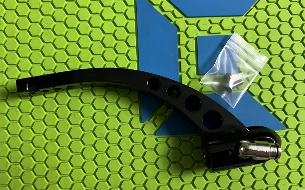 UNIVERSAL DROP FORWARD + ON/ OFF DOVETAIL ASA + MACROLINE FITTING - GLOSS BLACK