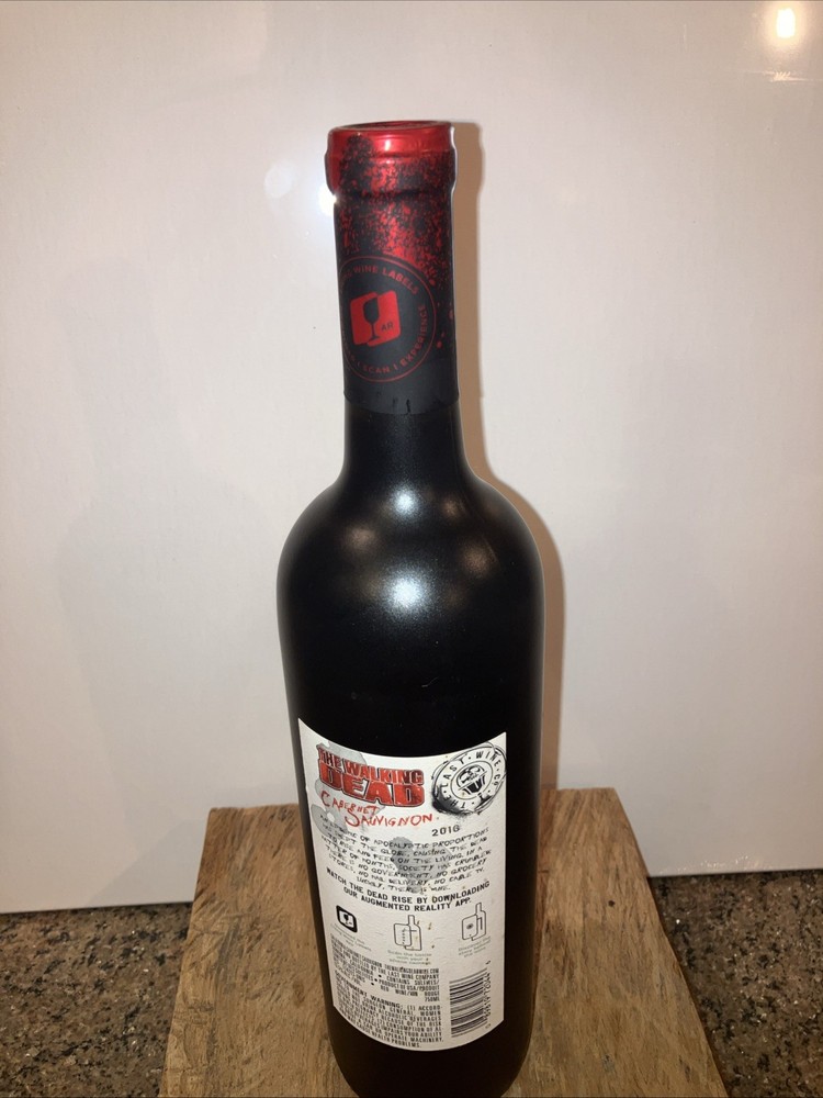The Walking Dead Cabernet Sauvignon WINE “Empty” bottle 2016