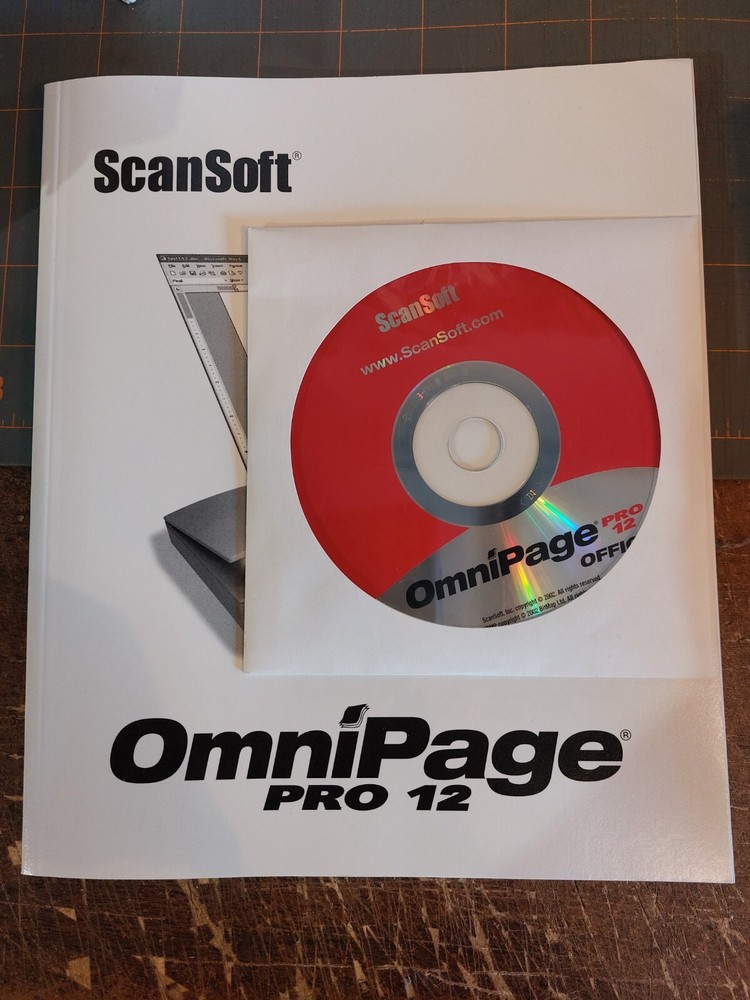 OmniPage Pro 12 PC CD scan images forms paper convert text to editable documents