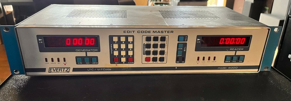 Evertz 4000 Edit Code Master LTC/VIT