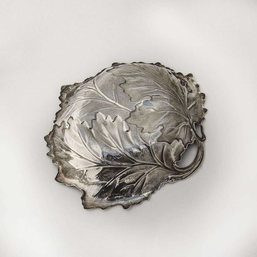 Grape Leaf Serving Bowl Sterling Silver International