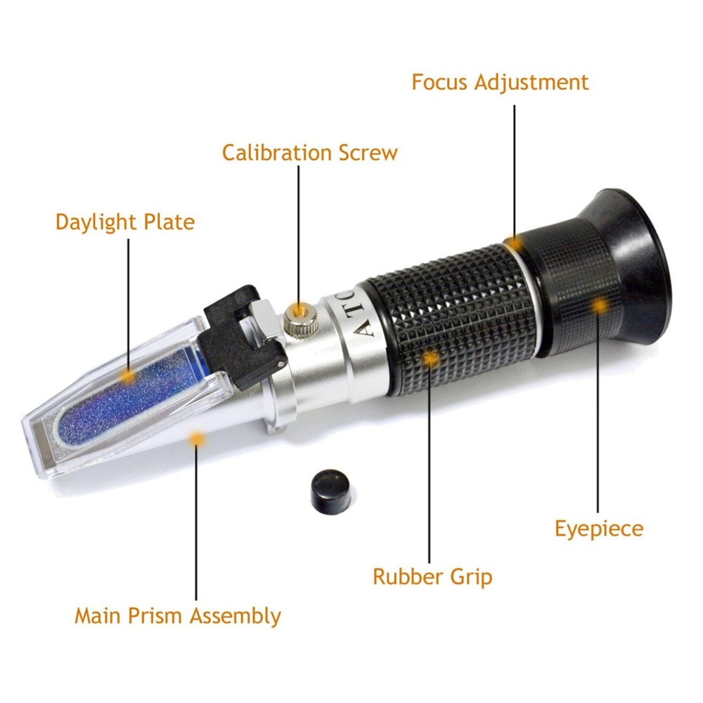 3-in-1 Honey Refractometer, 58-90% Brix, Bee Keeping Tool