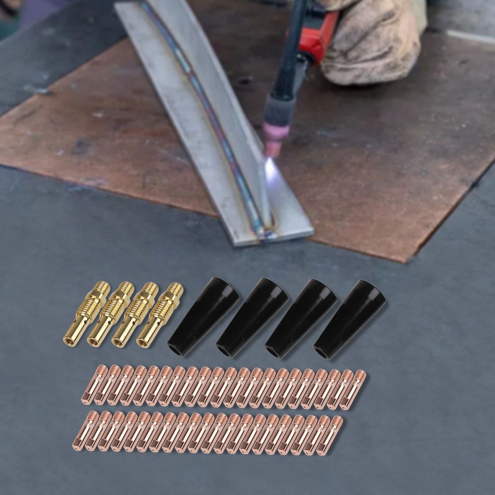 Welding Essentials 48Pcs Gasless Nozzle Tips Kit for Various Applications