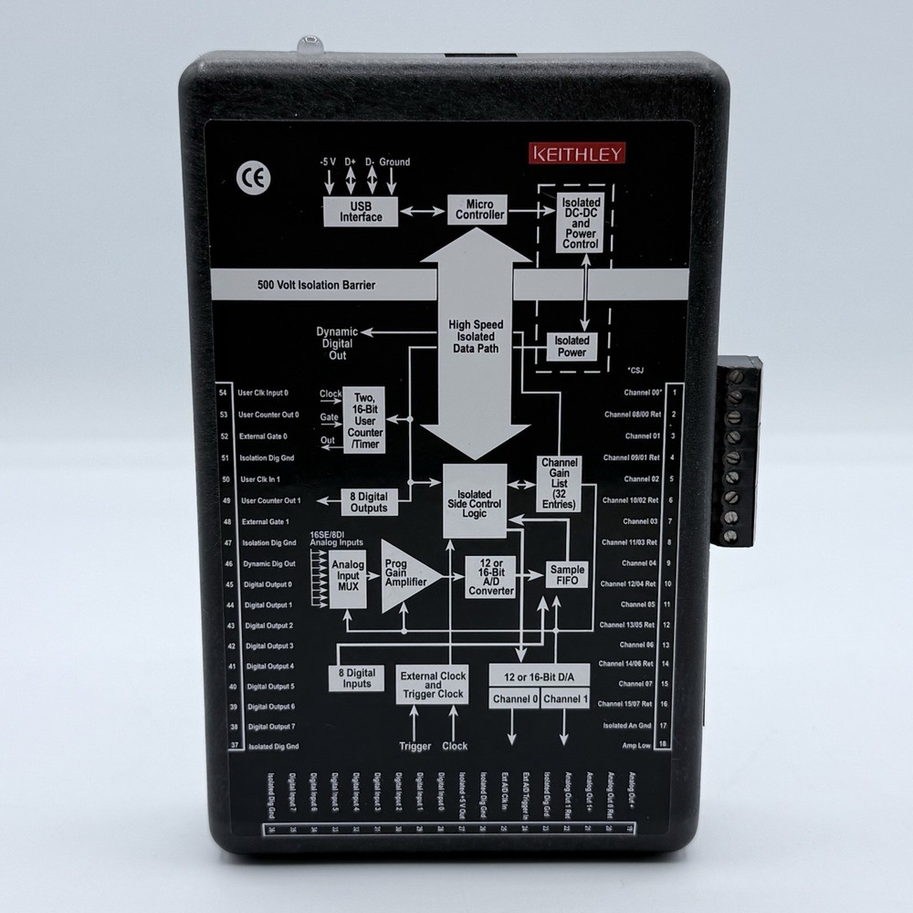 Keithley KUSB-3108 High-Gain USB DAQ Module 16-Bit Data Acquisition Tested