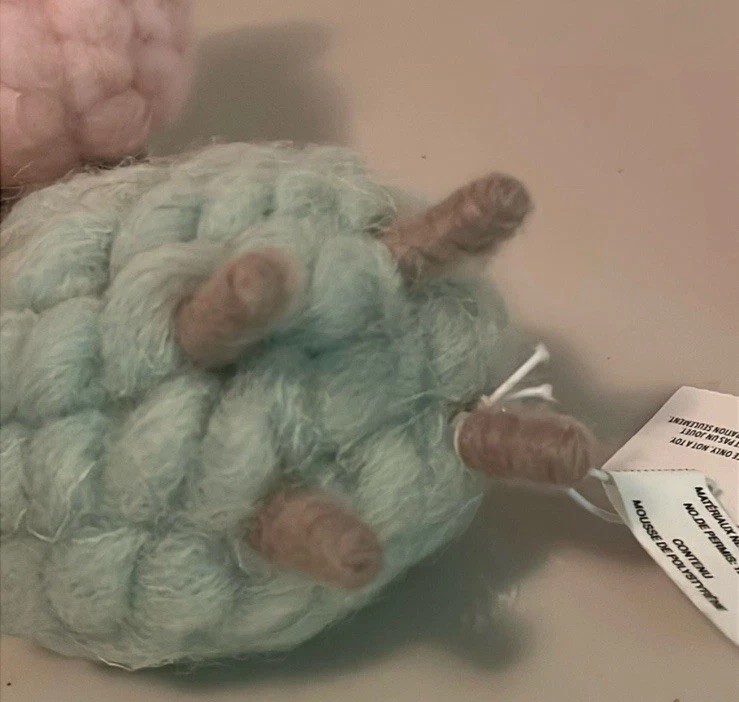 Pier 1 One Imports Set Of 4 Easter Wool Sheep Pastel Lambs Spring Decor