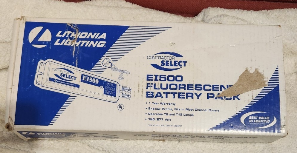 LITHONIA LIGHTING EI500 Fluorescent Battery Pack