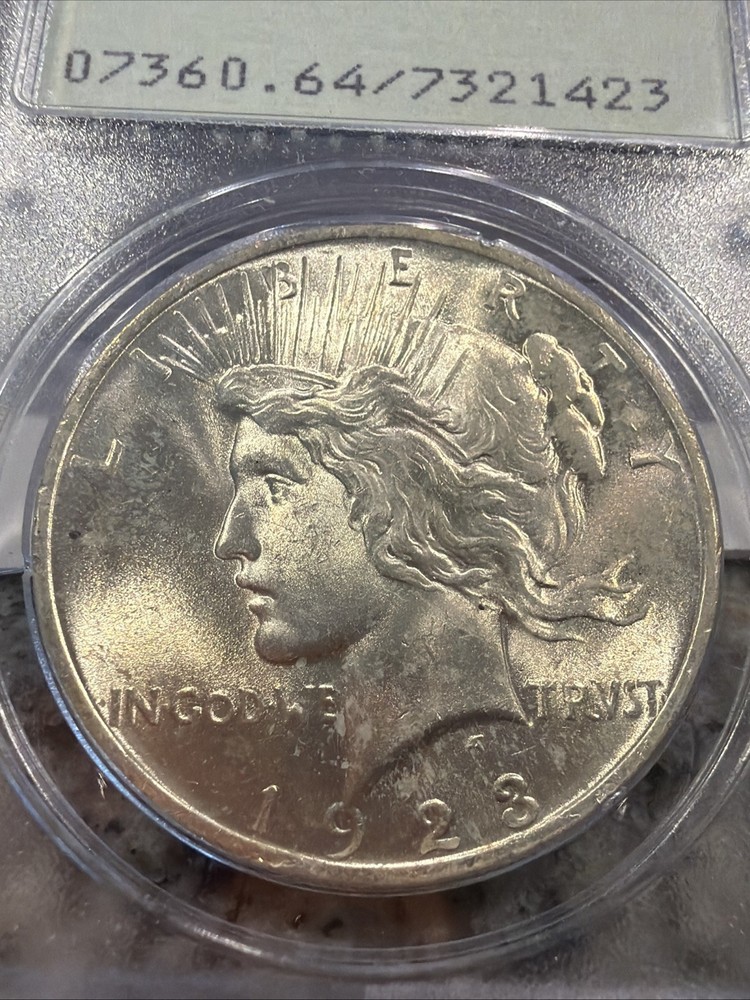 1923 Peace Silver Dollar - PCGS Certified MS64 !!  032425
