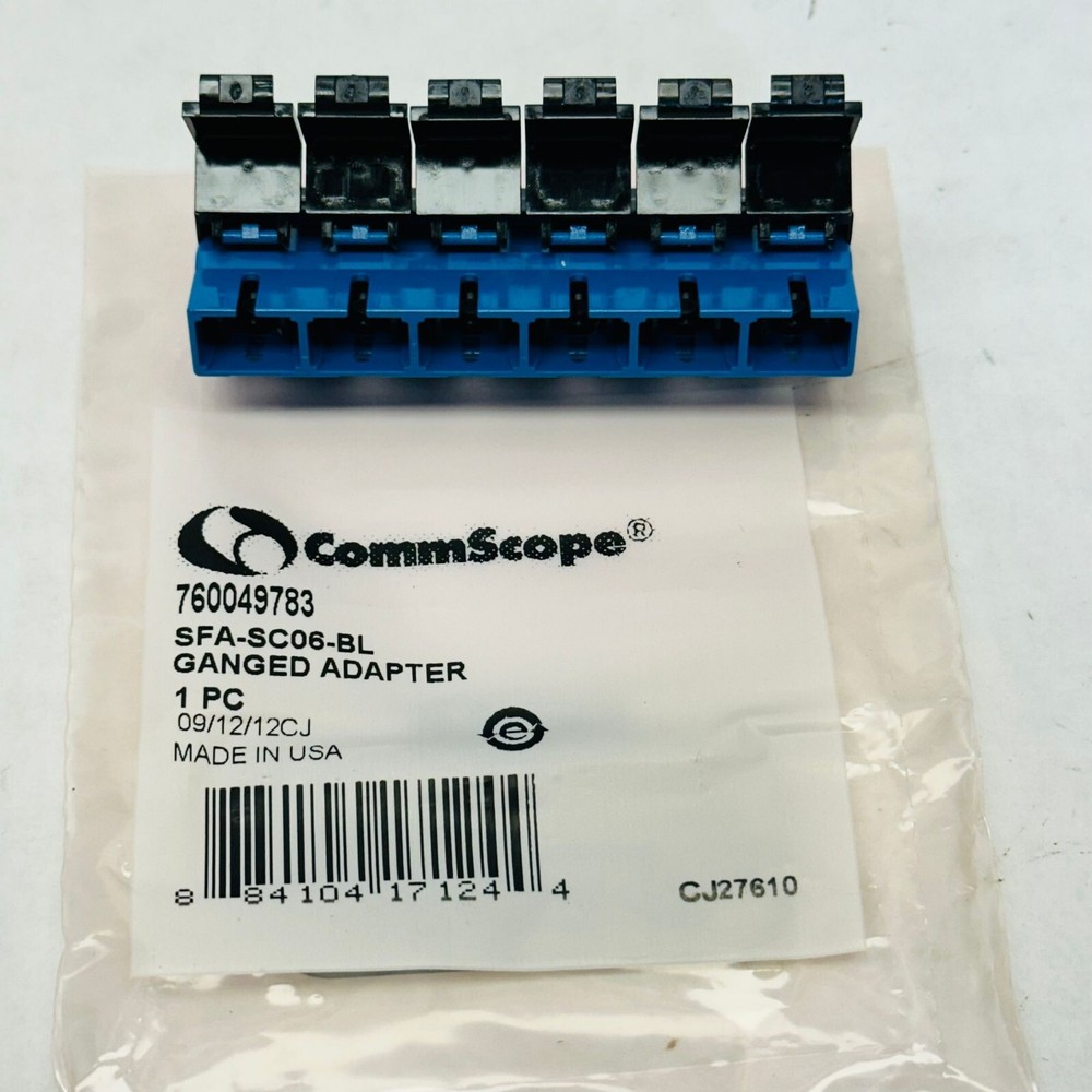 COMMSCOPE 760049783 / SFA-SC06-BL GANGED ADAPTER