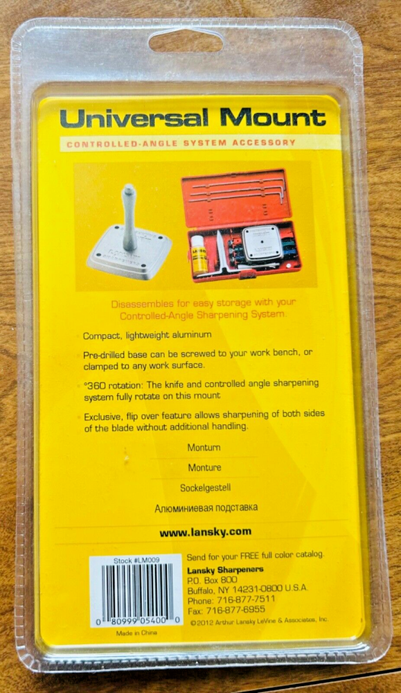Lansky Lightweight Aluminum Universal Sharpening System Mount LM009