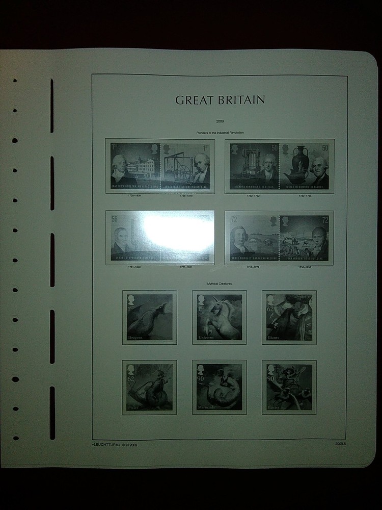 LIGHTHOUSE Commemorative Hingeless album pages Great Britain 2009 Used Ref 2009