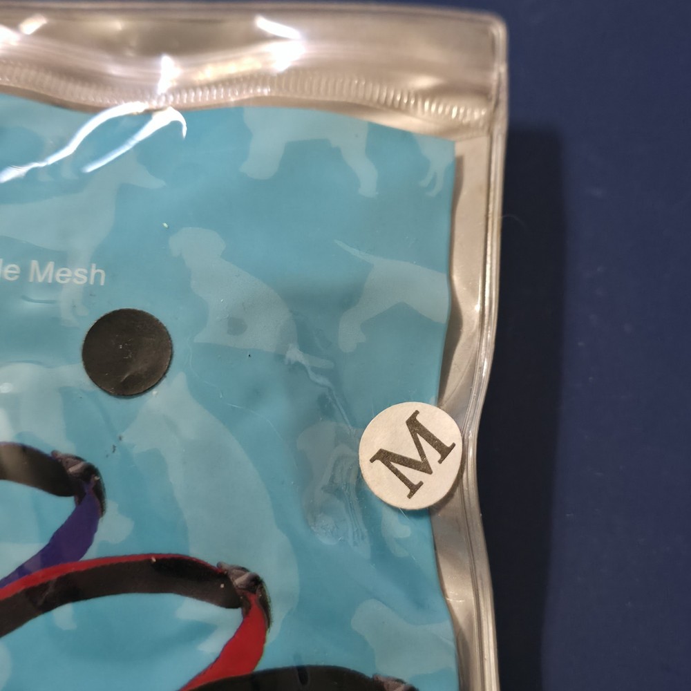Pet Mouth Cover Medium Black New Muzzle Mesh