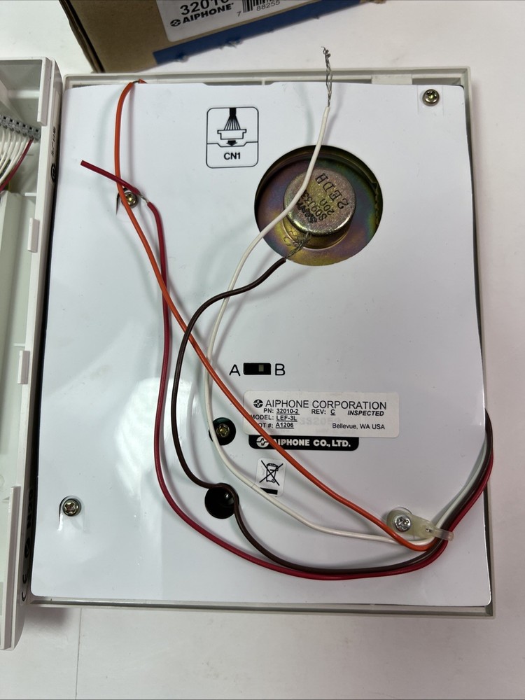 Aiphone 3-Call Master Station Audio Intercom LEF-3L Works No Insert- BK08