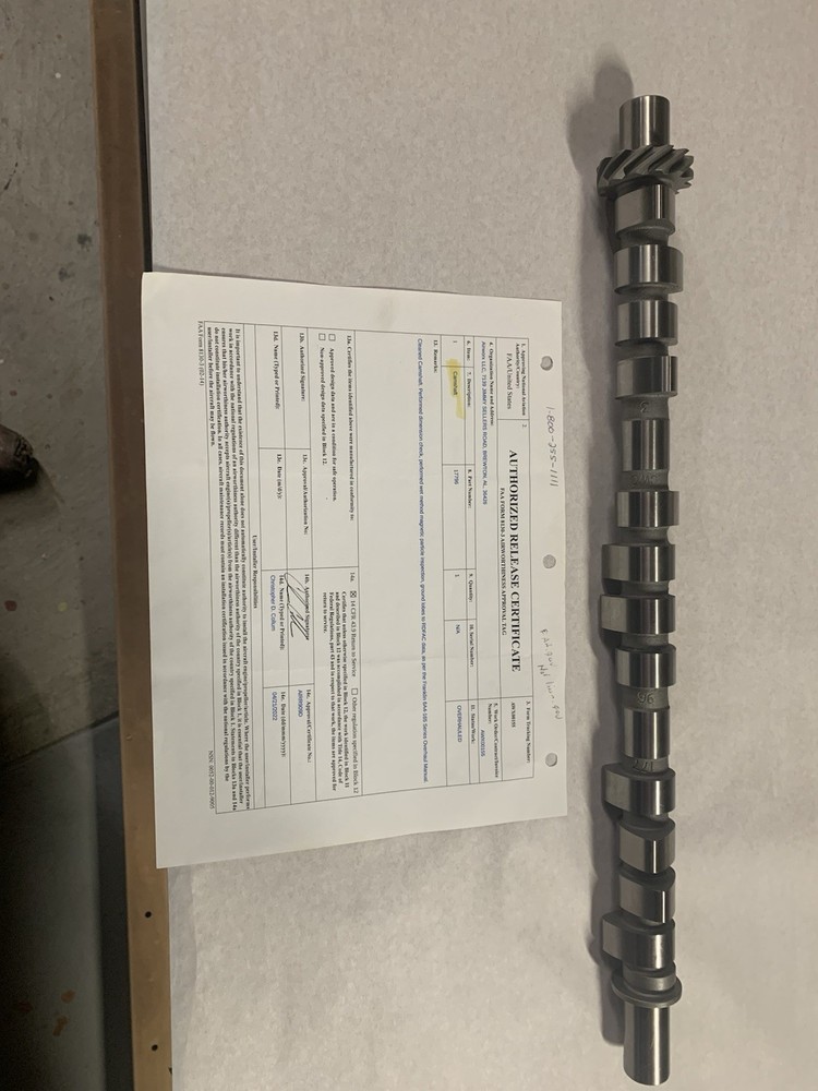 Camshaft O/Hed