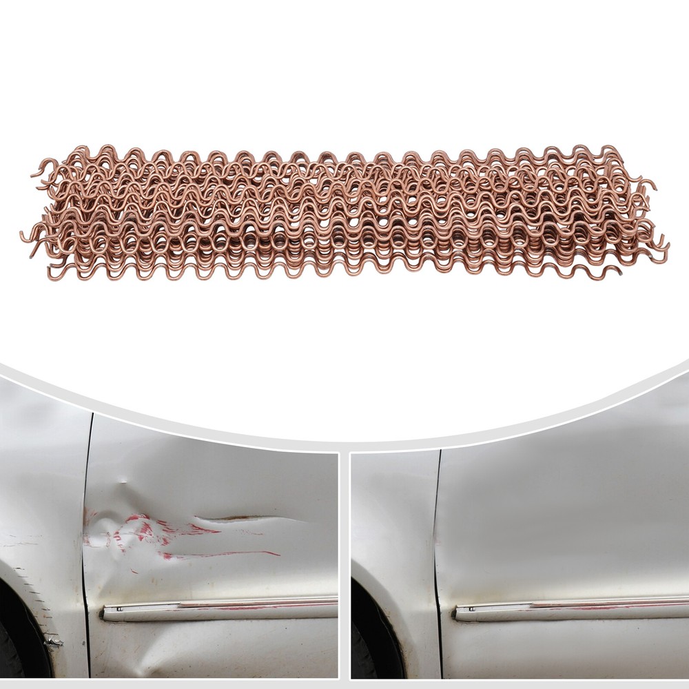 Wave Wiggle Wire Dent Puller Panel Beating Pulling Claw Panel Repair 50Pcs Kits