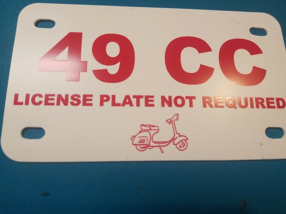 49cc license plate