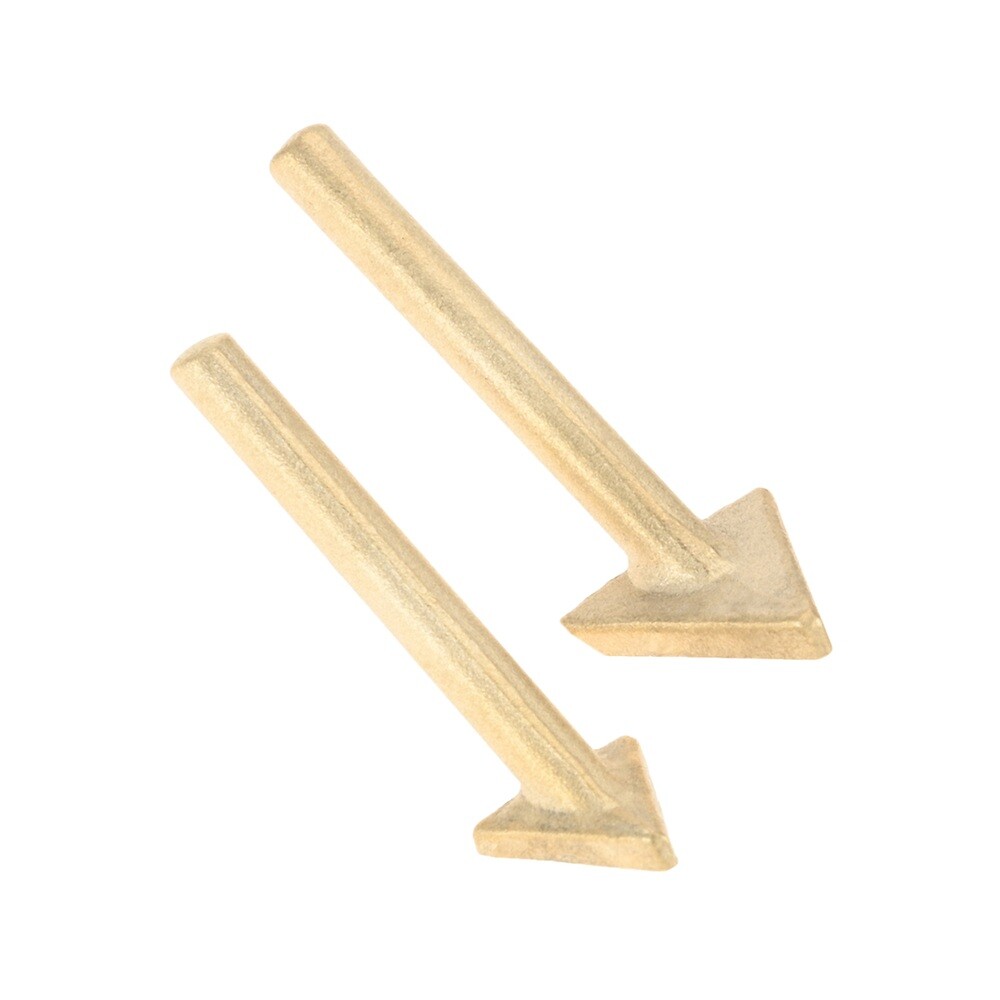 2pcs Triangle Iron Head(Large/Small) Brass Multi-functional Welding Repair Kit