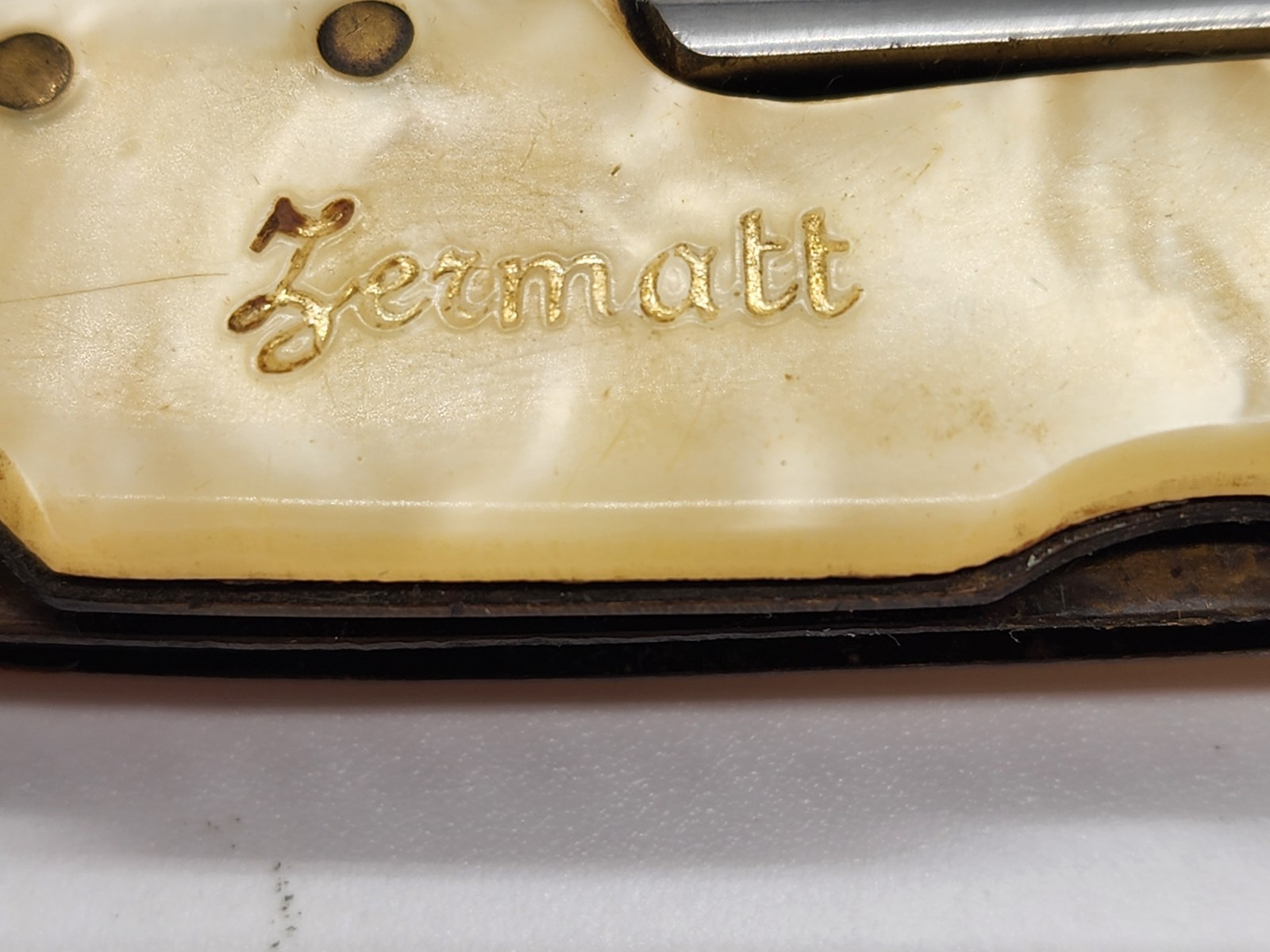 Victorinox INOX Swiss Army Cracked Ice Pocket Knife Multi Tool- Zermatt- 6 BLADE