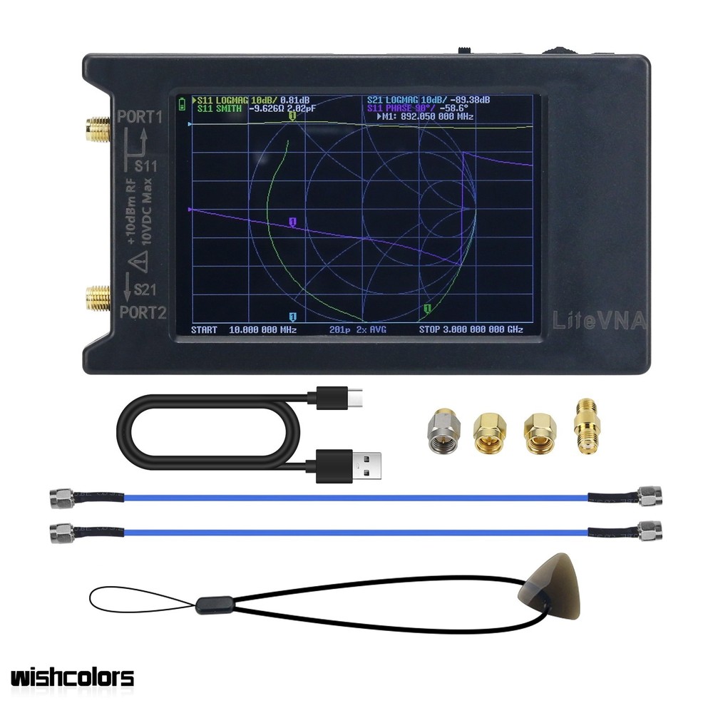 LiteVNA-64 50K-6.3GHz Vector Network Analyzer VNA Antenna Analyzer for VHF MF HF