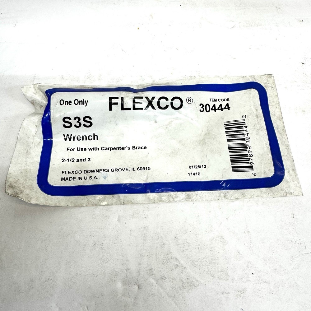 FLEXCO 30444 S3S WRENCH *NEW IN ORIGINAL PACKAGE*
