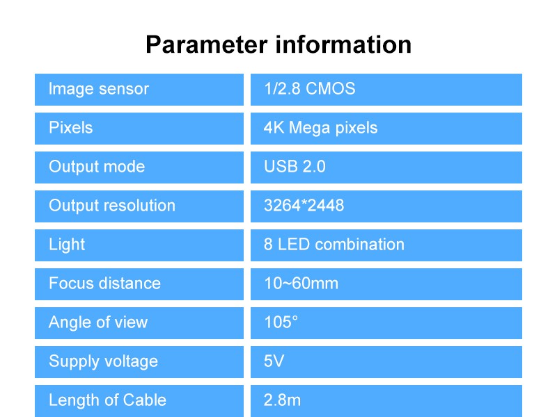 Dental Intraoral Camera USB Digital lmaging Intra Oral HD Camera 4K Mega Pixel