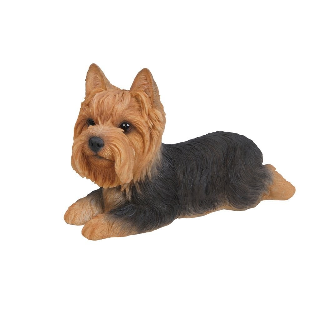Gift Ltd Yorkshire Terrier Dog Lying Down Statue