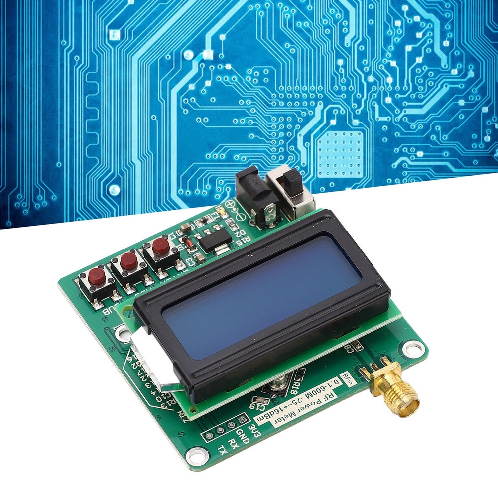 RF Power Meter Digital Display Settable Power Attenuation Logarithmic Detect