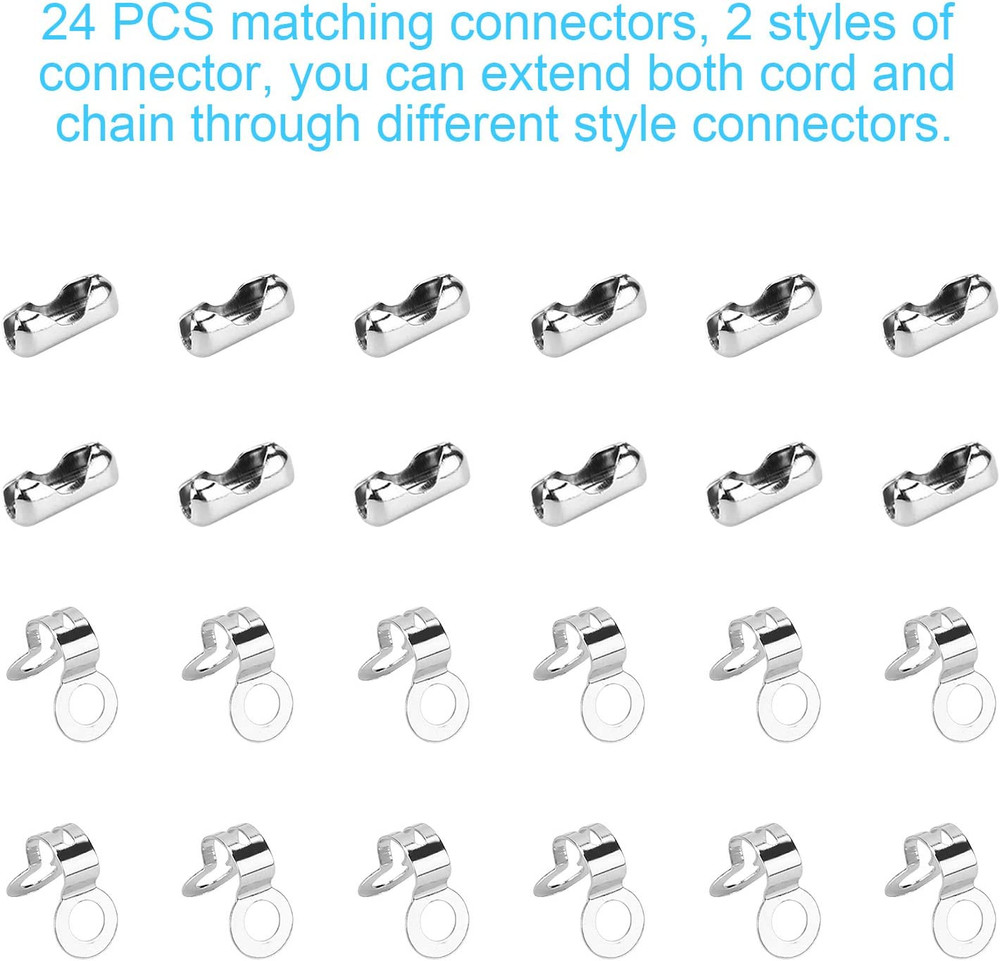 200 Inch Ceiling Fan Pull Chain, (Upgrade Rust Proof) 3.2Mm Beaded Pull Chains E