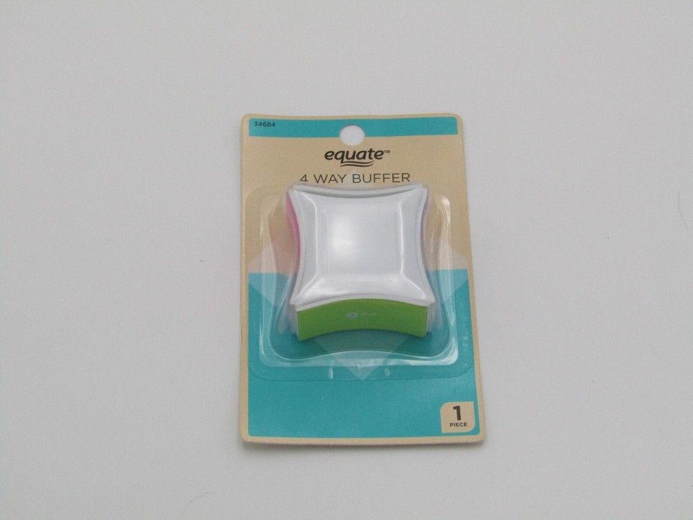 Nail Buffer File Remove Ridges Buff Polish Shine Equate 4 Way