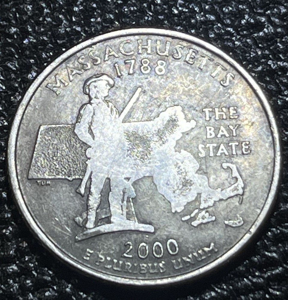 Missing 2000 Massachusetts State Quarter Grease Strike Error🔥 MISSING MINUTEMAN