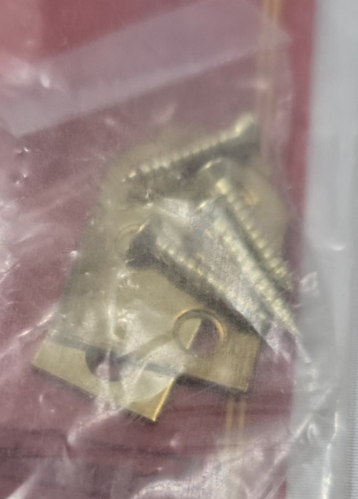 Amerock Door Slide Surface Bolt 4" Solid Brass Latch Screws Hardware NOS