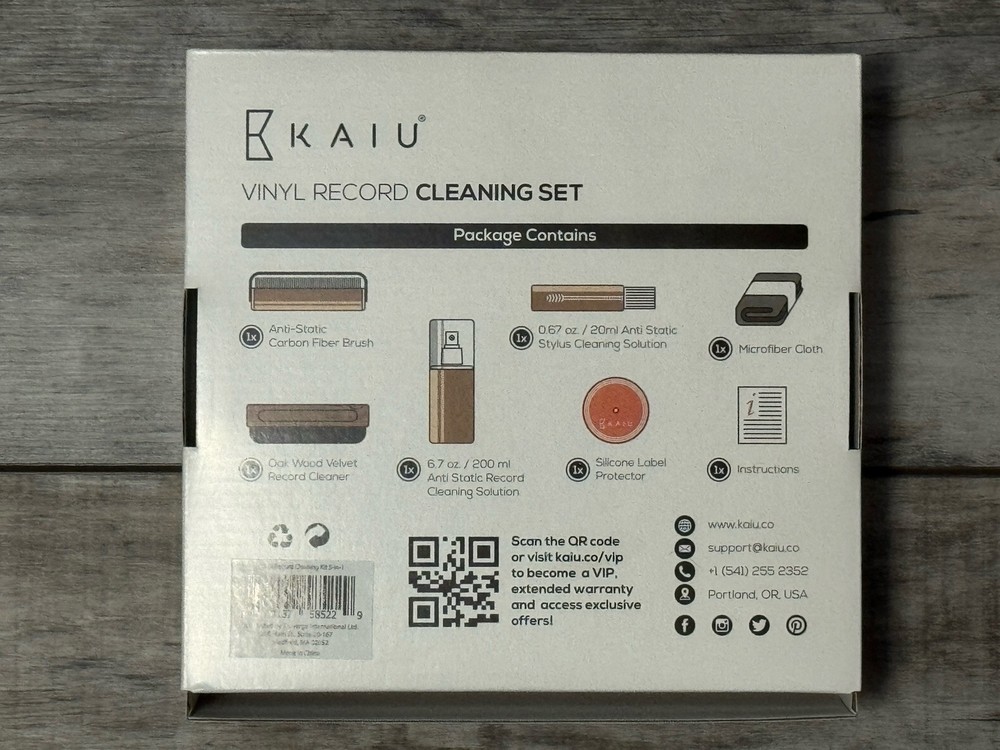 KAIU Vinyl Record Cleaner - LP Discwasher Kit w/Solution