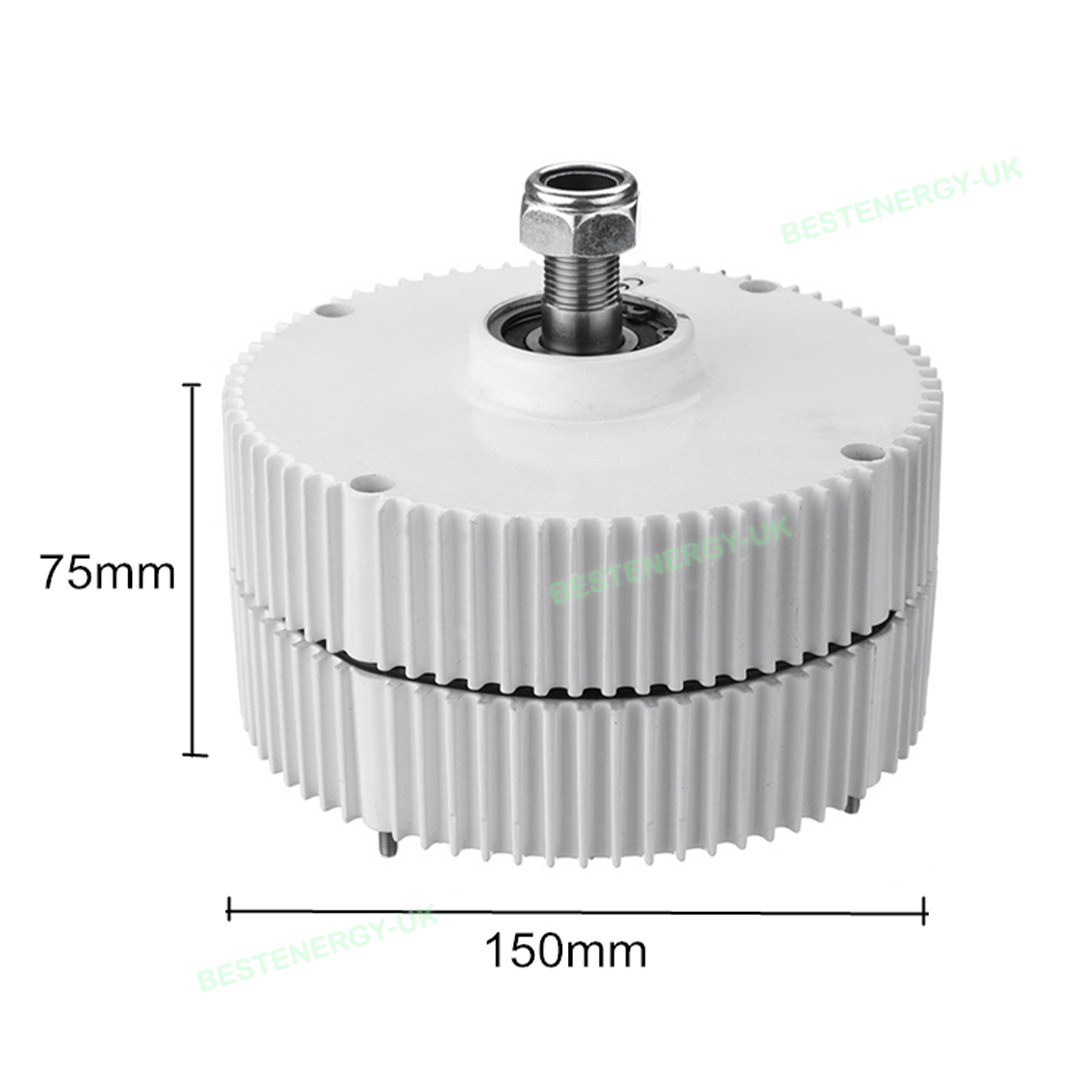 3000W Wind Turbine Permanent Magnet Generator Alternator Motor Kit 12V/24V/48V