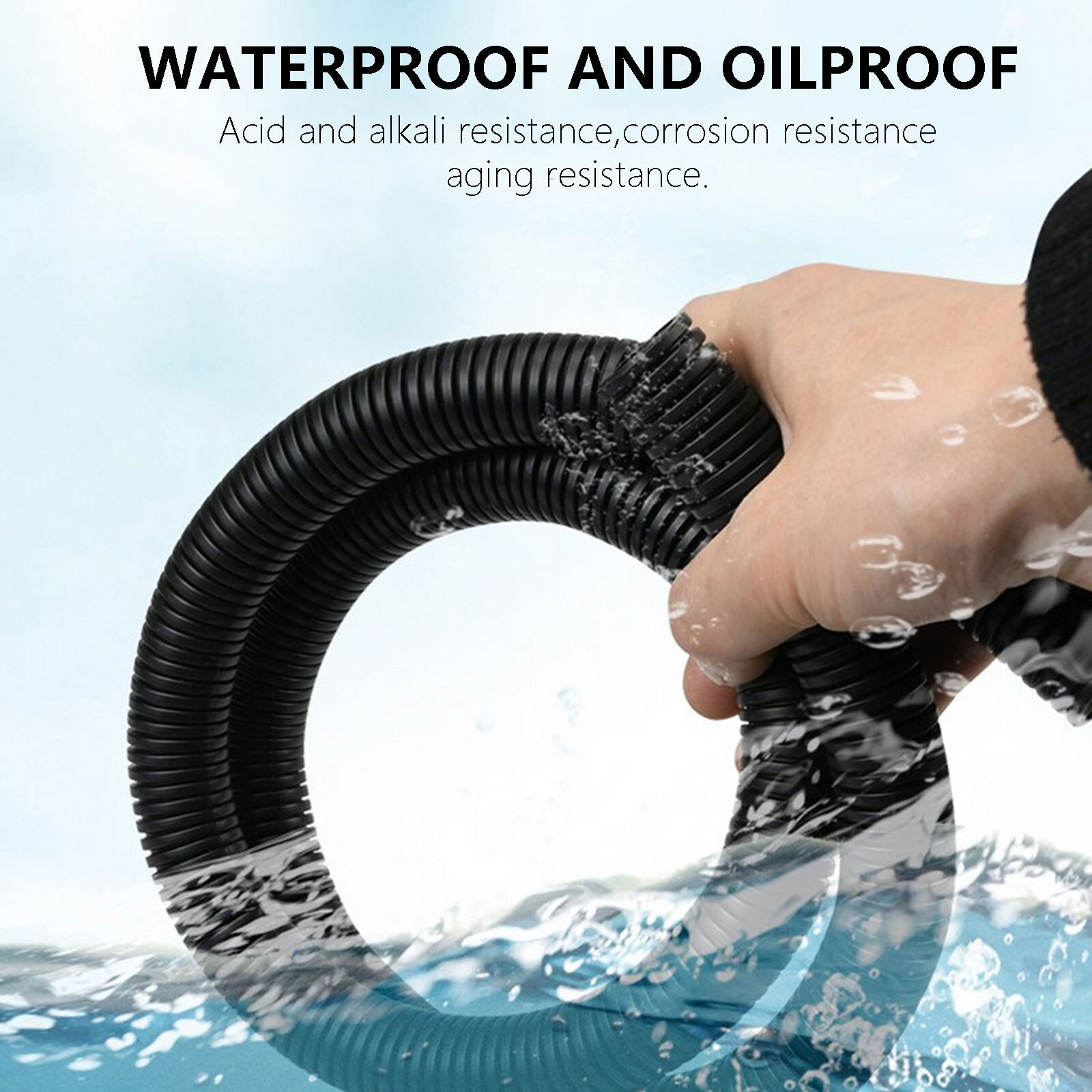 Split Wire Loom Conduit Tube For Automotive/Home Wire Protector Harness Wrap Lot