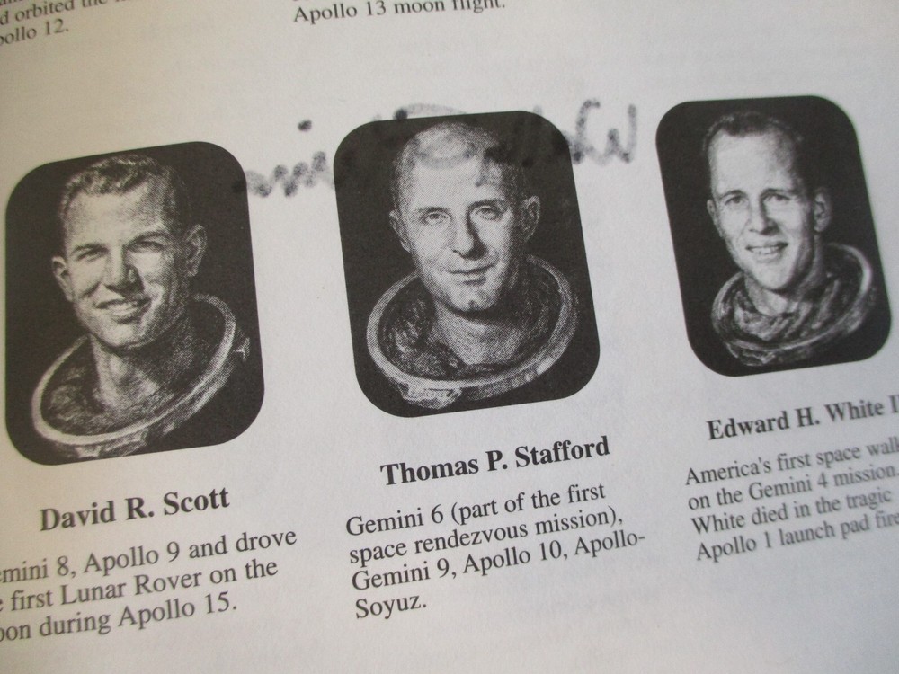 NASA APOLLO ASTRONAUT INDUCTION PROGRAM SIGNED BY WALTER M. SCHIRRA + PEN