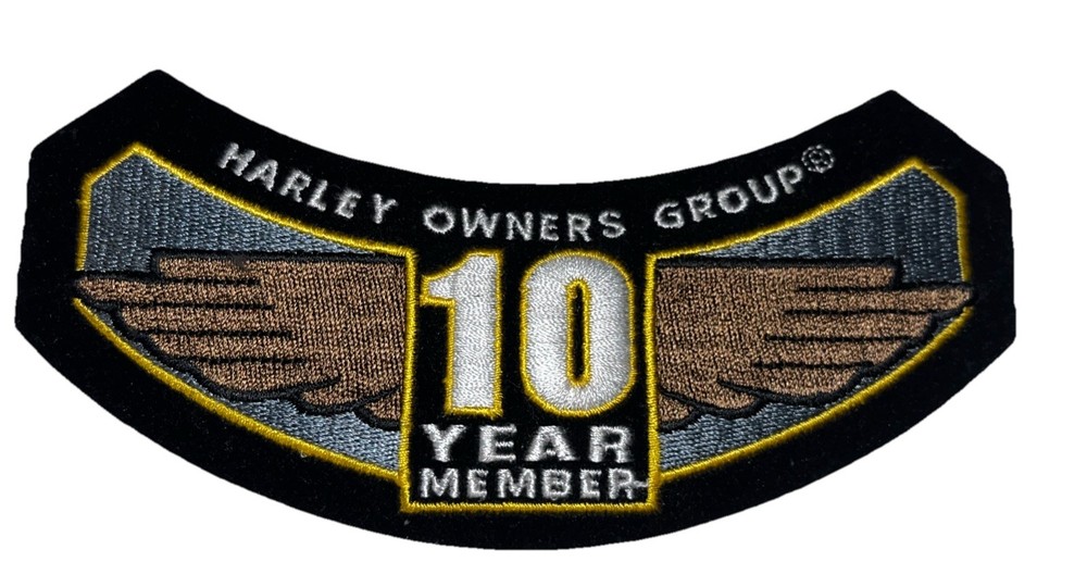HOG Patch Harley Davidson Owners Group 10 Year Member NEW