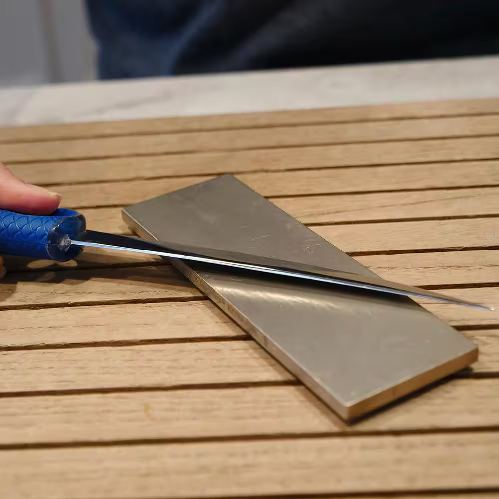 6 In. Dia-Sharp Bench Stone Extra-Fine Handheld Sharpener