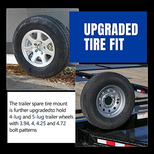 Trailer Spare Tire Side Mount Bracket